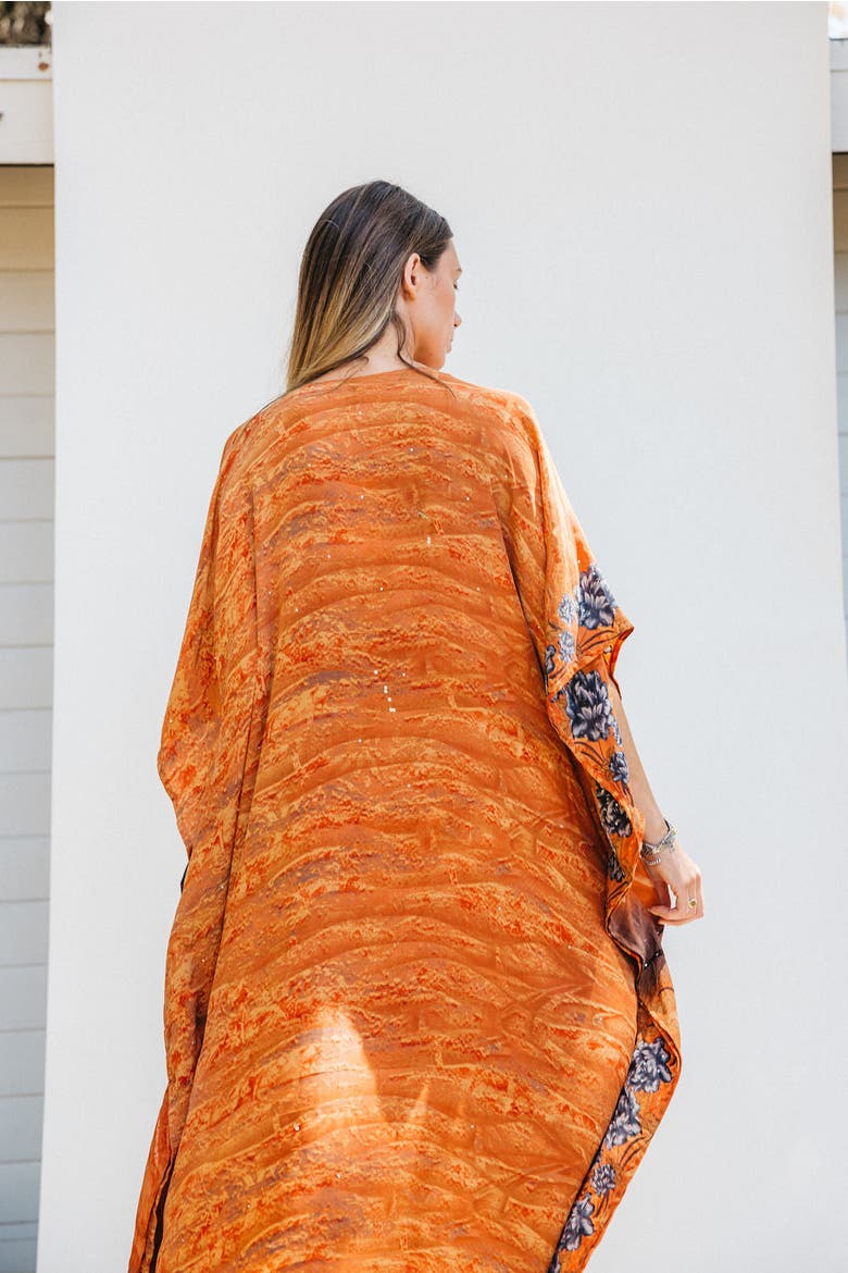 Long Caftan Rex, Alternate, color, Orange