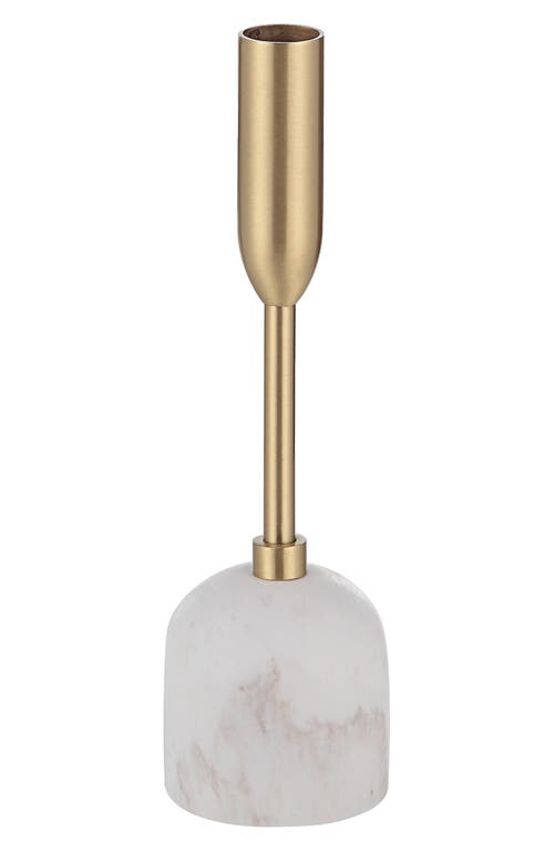 Renwil Vesta Set Of 3 Tapered Candleholders In Yellow Gold/white Multi