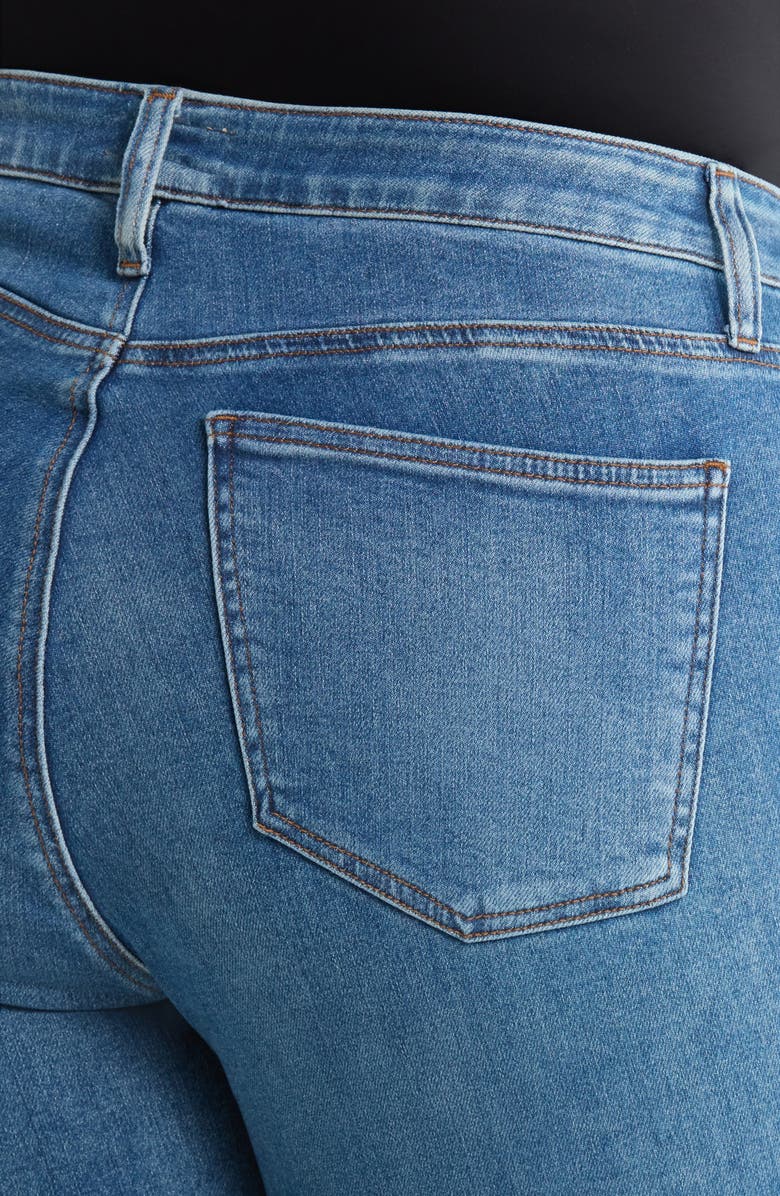 KUT from the Kloth Rachael Fab Ab Raw Hem High Waist Crop Mom Jeans, Alternate, color, Faithful