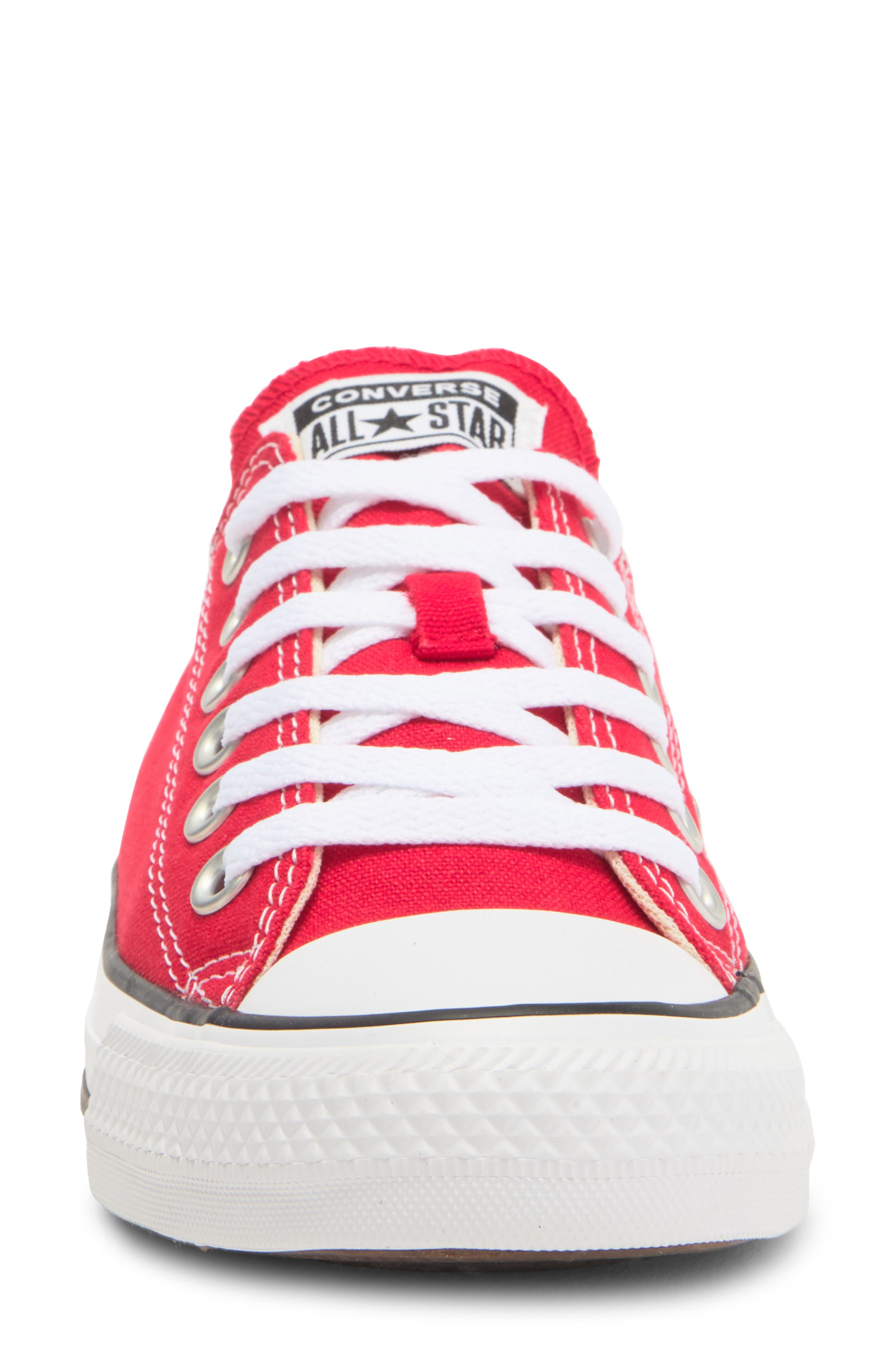 Converse Chuck Taylor<sup>®</sup> All Star<sup>®</sup> Low Top Sneaker, Alternate, color, Red Canvas