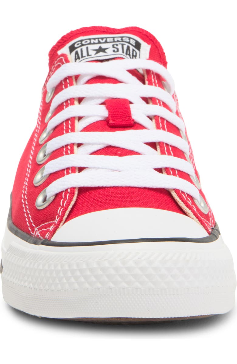 Converse Chuck Taylor<sup>®</sup> All Star<sup>®</sup> Low Top Sneaker, Alternate, color, Red Canvas