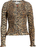 Damson Madder Elliana Smocked Cardigan