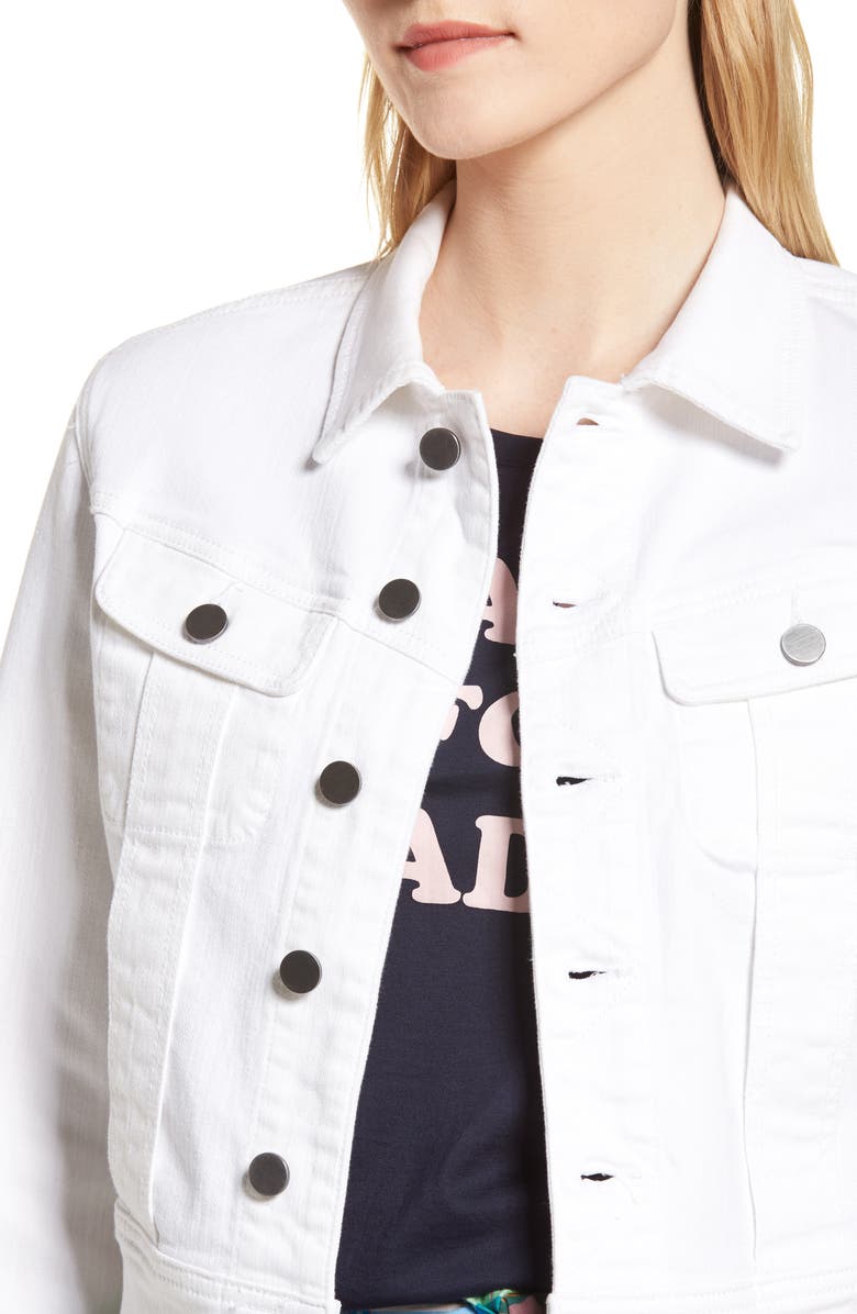 1901 White Denim Jacket, Alternate, color,