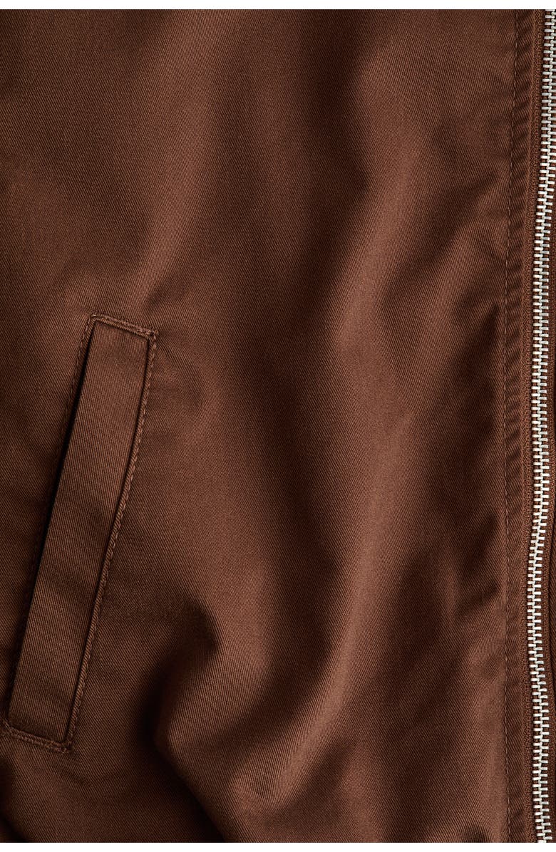 H&M Blouson Jacket, Alternate, color, Dark Brown