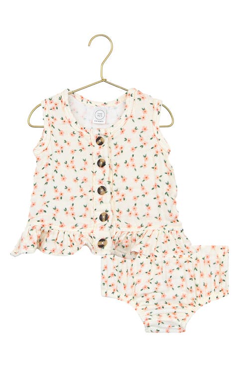 Cotton Muslin Ruffle Tank & Bloomers Set (Baby)