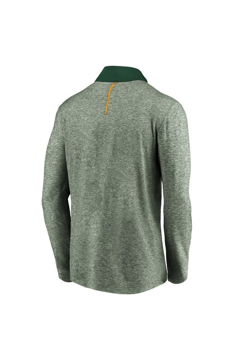 FANATICS Men's Fanatics Branded Green Oakland Athletics Iconic Marble Clutch Half-Zip Jacket, Alternate, color,