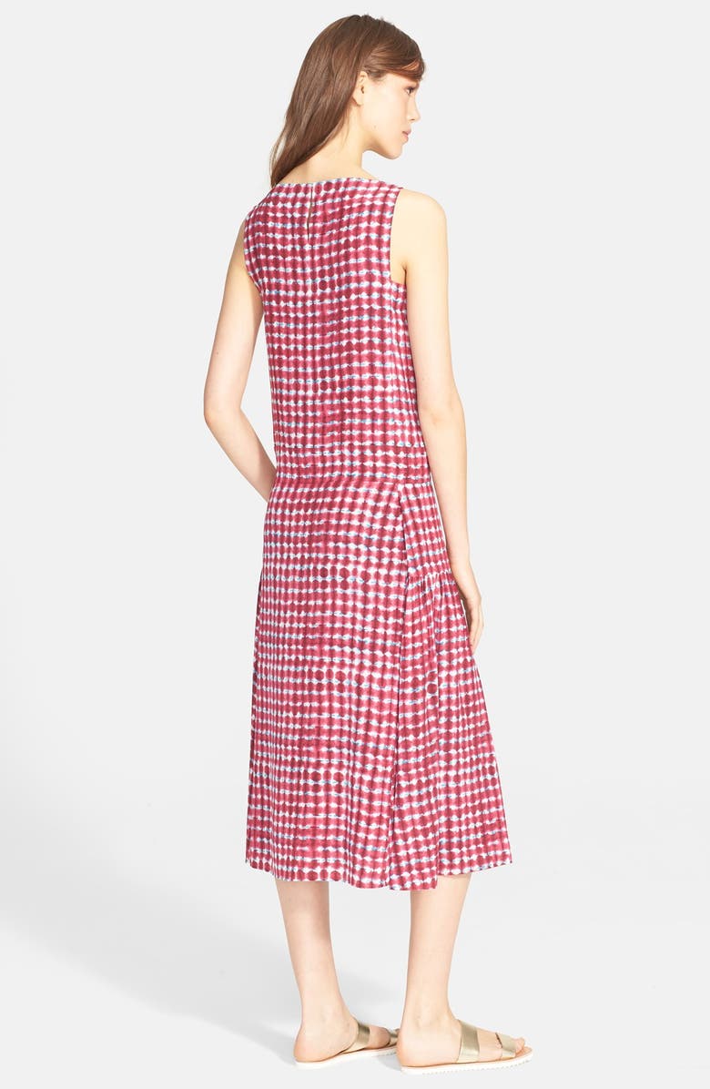 Tory Burch Print Silk Midi Dress, Alternate, color,
