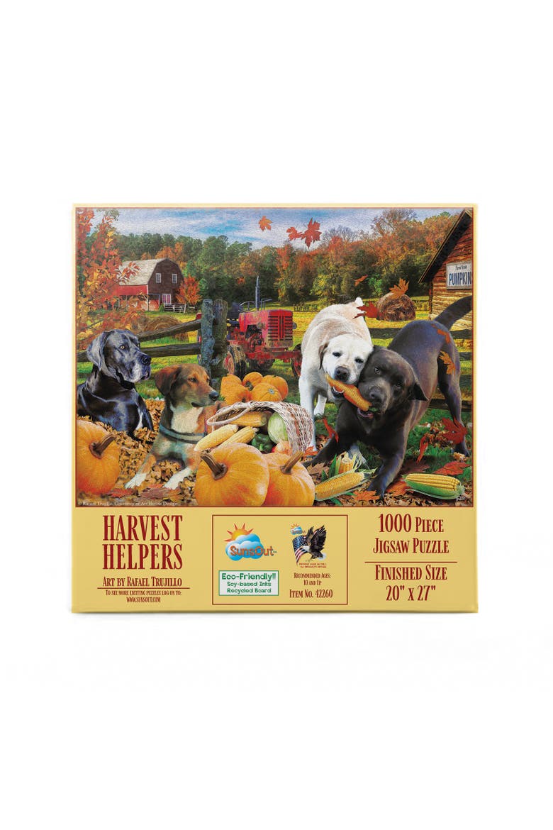 Harvest Helpers 1000 piece Jigsaw Puzzle for Adults, Alternate, color, Multicolor