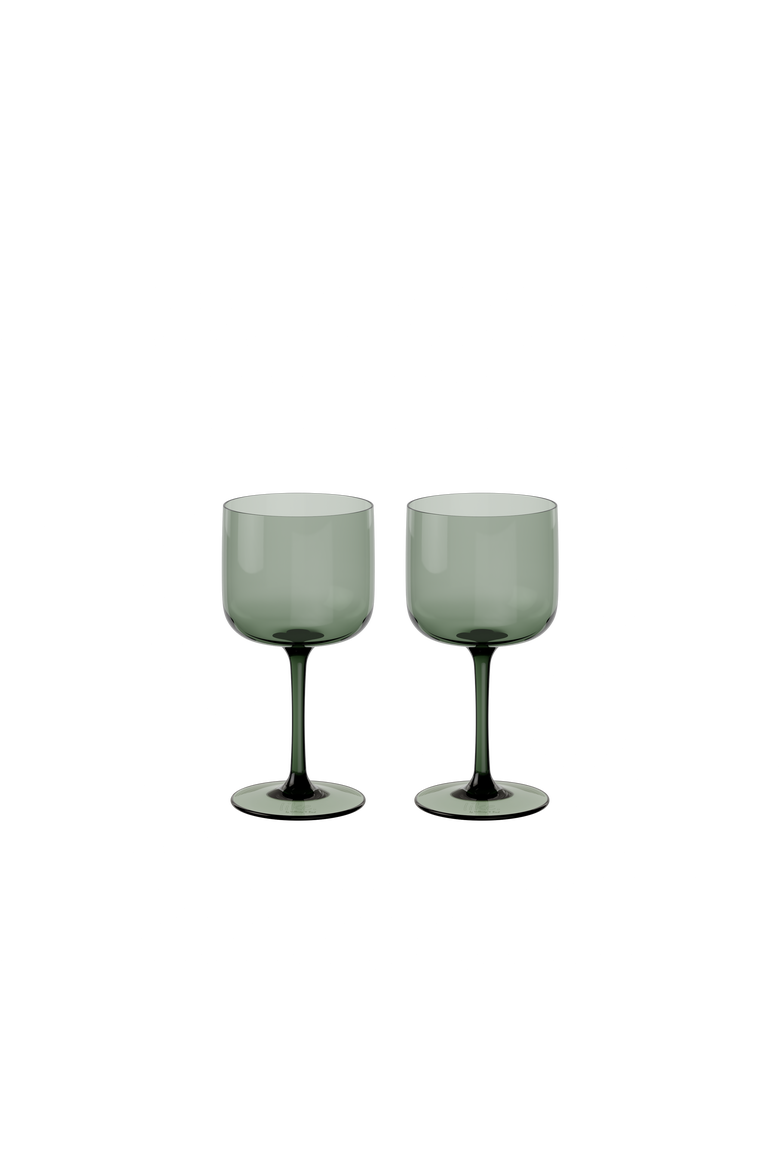 Like Sage Wine / Water Glass Pair, Main, color, green