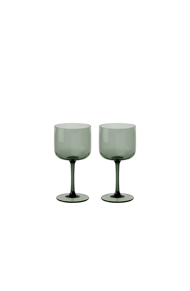 Villeroy & Boch Like Sage Wine / Water Glass Pair, Main, color, Green