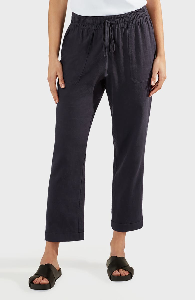matty m. Laurel Linen Blend Pants, Main, color, Slate