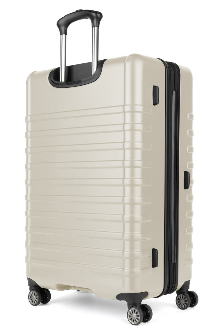 Rollmaster™ Lite 2 28-Inch Expandable Large Checked Hardside Spinner Luggage, Alternate, color, WHITE MATTE