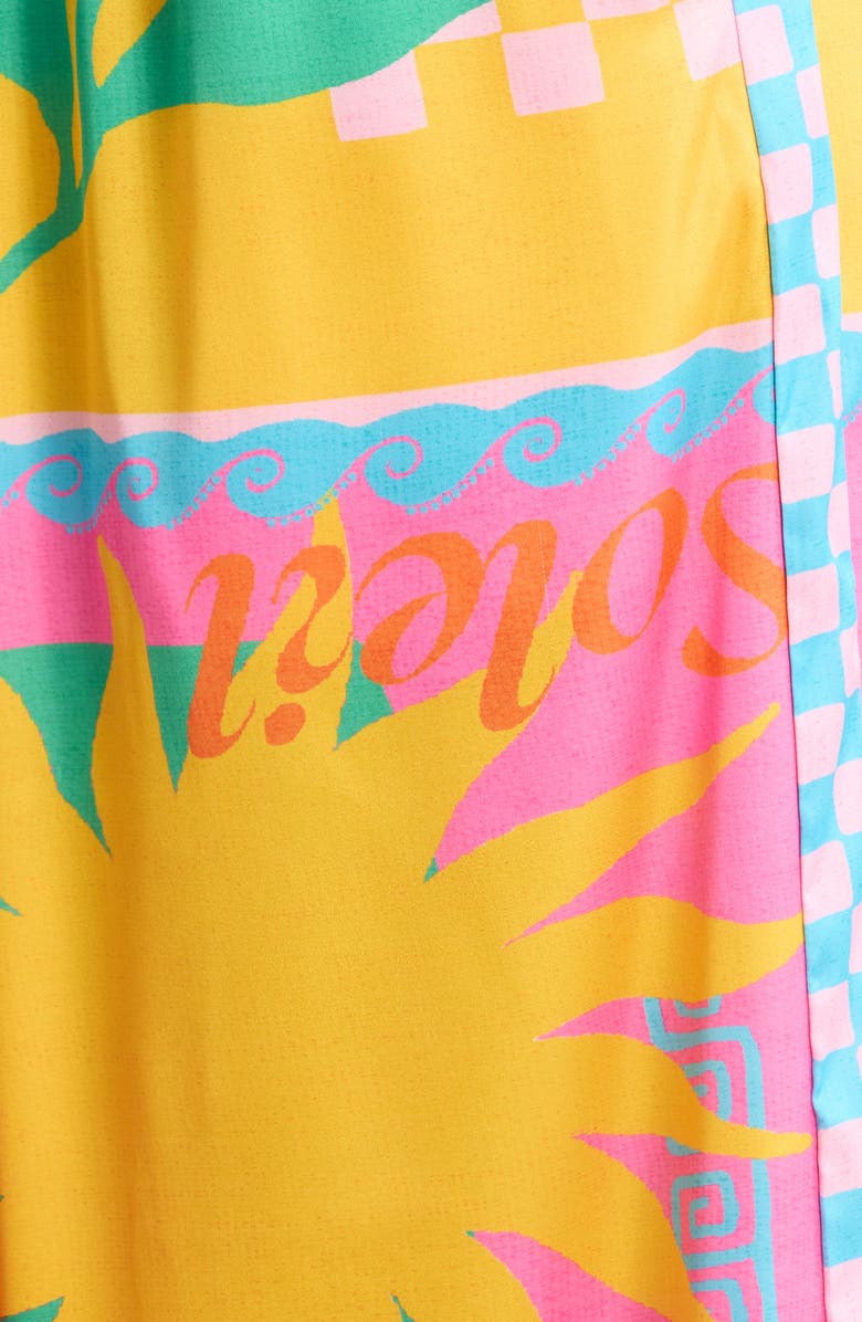 Kulani Kinis Drawstring Cover-Up Resort Pants, Alternate, color, Sunkissed Coast