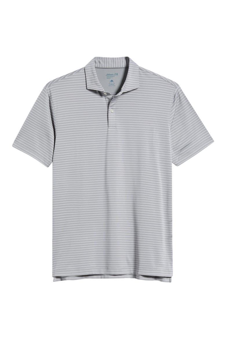Beau Stripe Performance Polo, Alternate, color, THUNDER