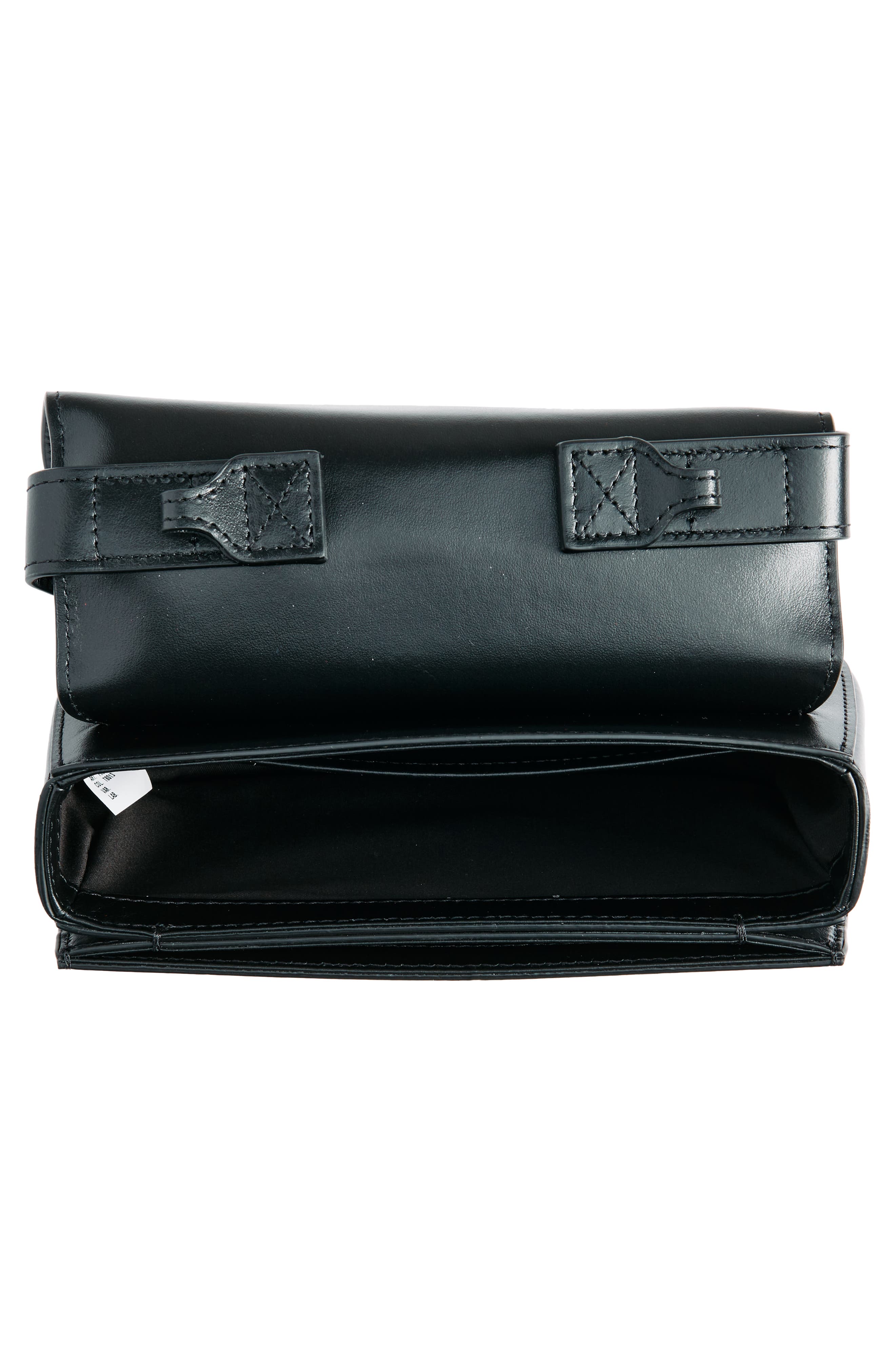 DIESEL<sup>®</sup> 1Dr Logo Leather Handbag, Alternate, color, Black