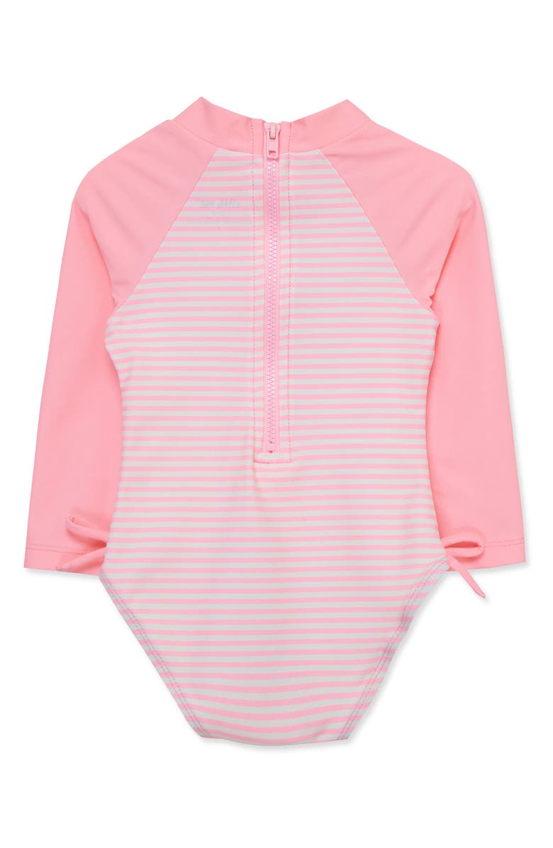 Little Me Fish UPF 50+ One-Piece Rashguard, Alternate, color,