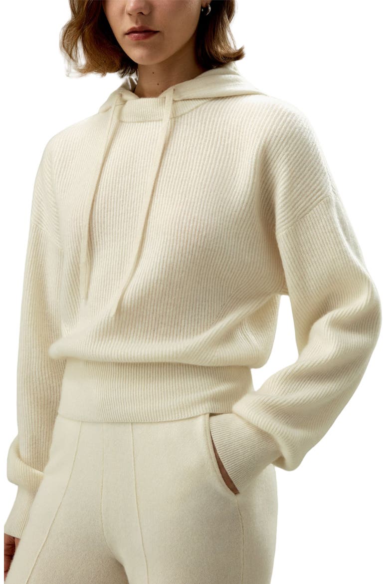 Women's Eshe 2-in-1 Cashmere Detachable Hoodie, Main, color, White