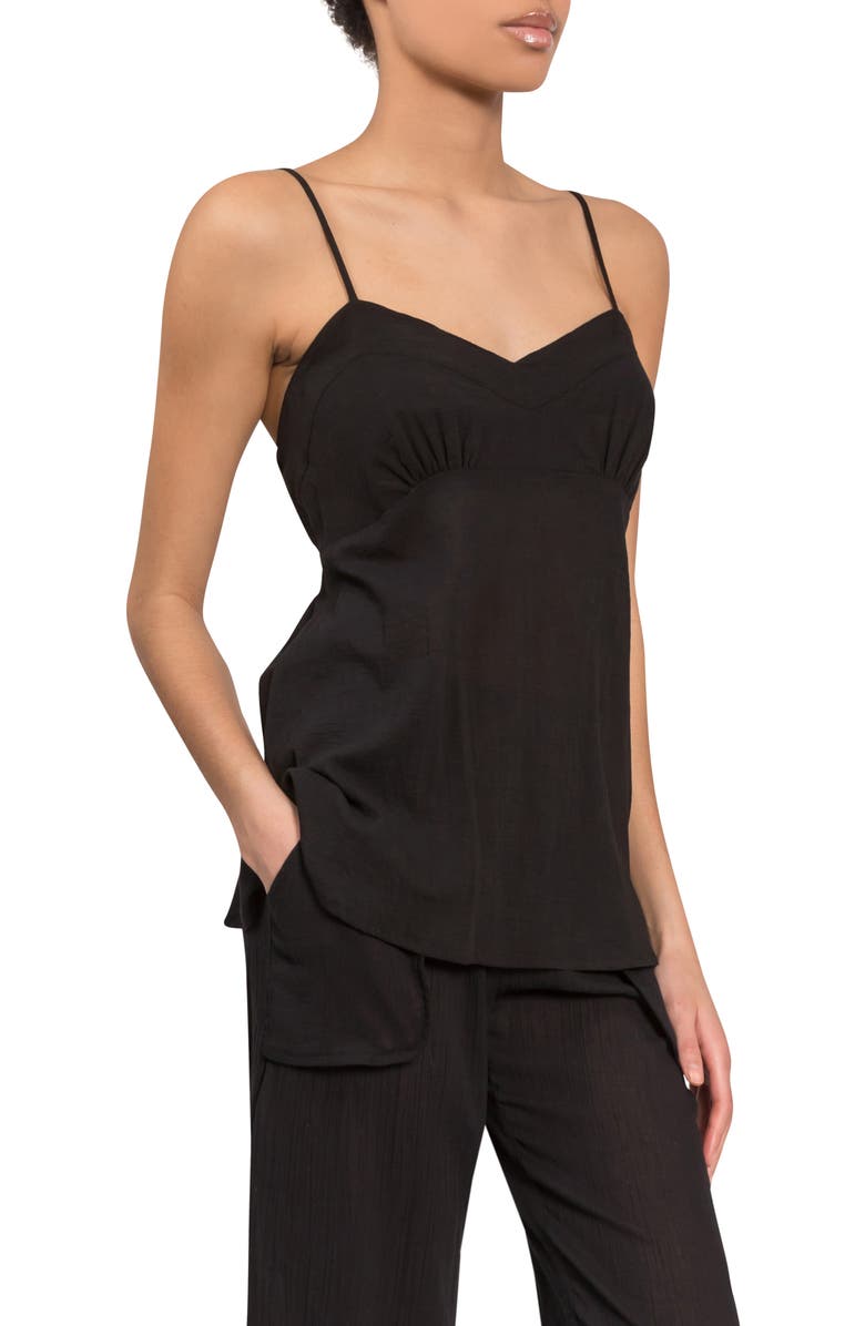 Everyday Ritual Lily Simone Pajamas, Alternate, color, Black