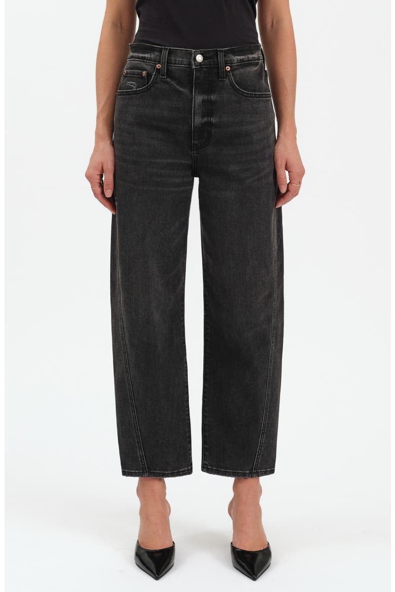 Westward High Waist Ankle Barrel Leg Jeans, Main, color, NIGHT LIFE VINTAGE