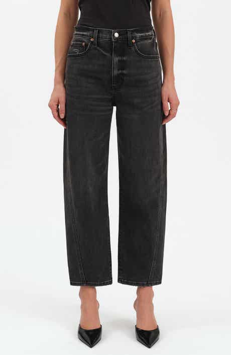 DAZE Westward High Waist Ankle Barrel Leg Jeans