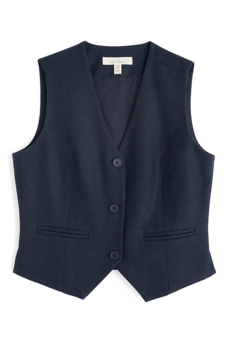 Lowena Recycled Wool Blend Vest, Alternate, color, MARITIME