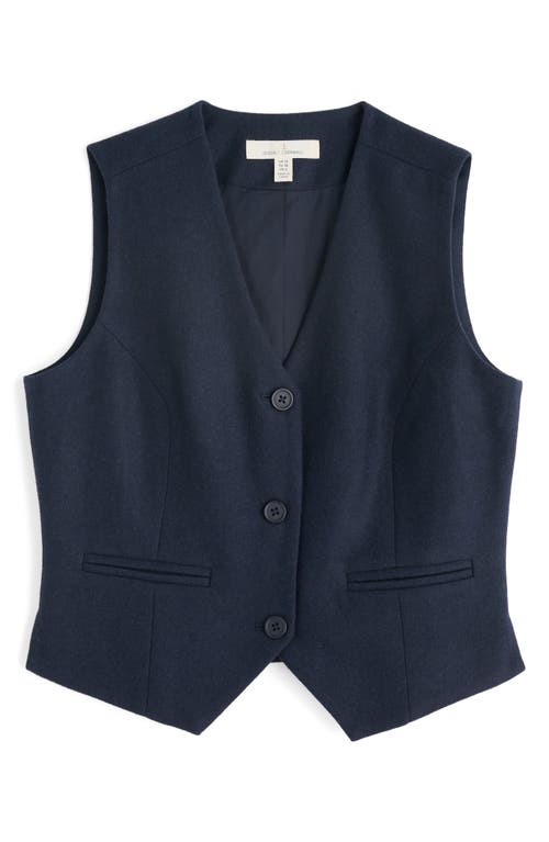 Seasalt Cornwall Lowena Recycled Wool Blend Vest In Blue