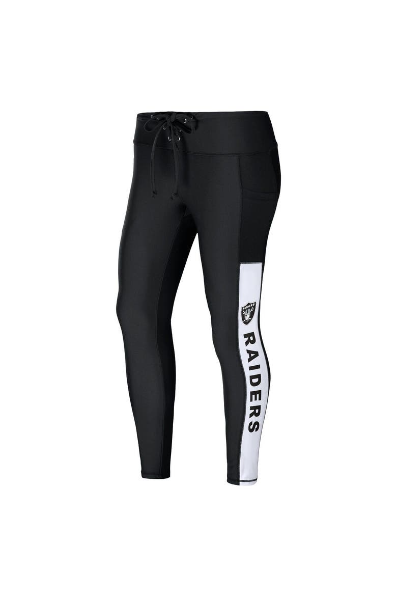 Women's WEAR by Erin Andrews Black Las Vegas Raiders Leggings, Alternate, color, Black