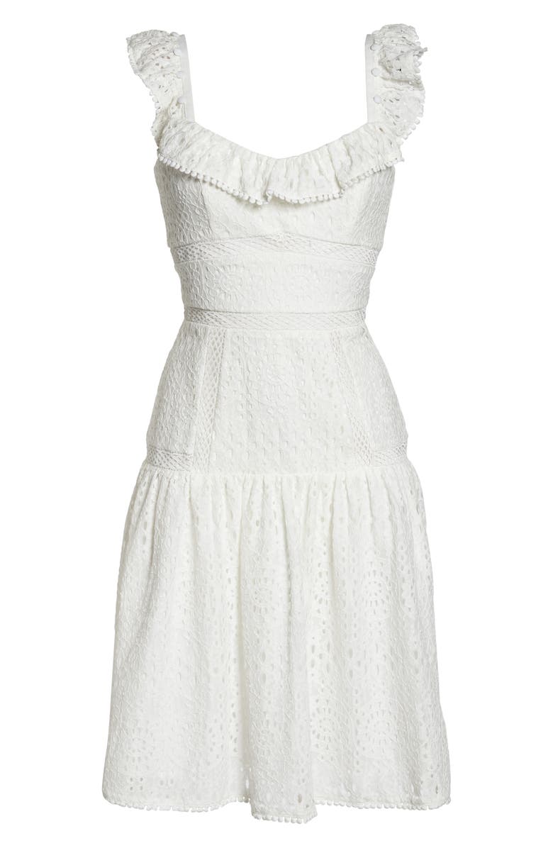 Adelyn Rae Charmaine Lace Sundress, Alternate, color, 