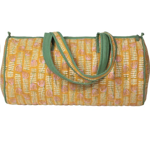 Venus Block Print Weekender Bag