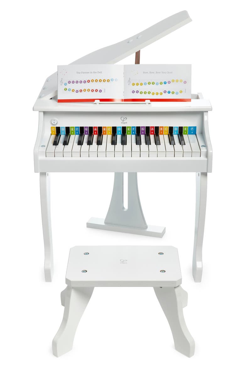 Deluxe Grand Piano Toy, Main, color, WHITE