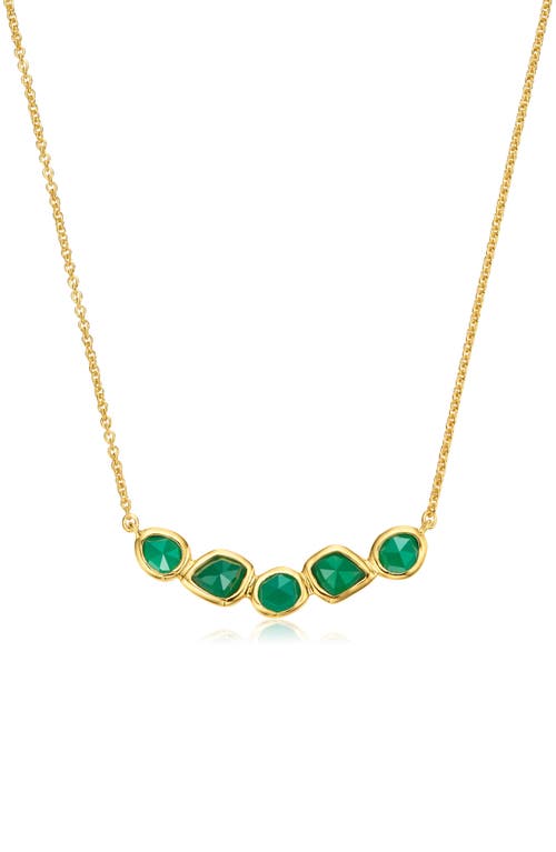 Monica Vinader Siren Mini Nugget Cluster Necklace In Gold