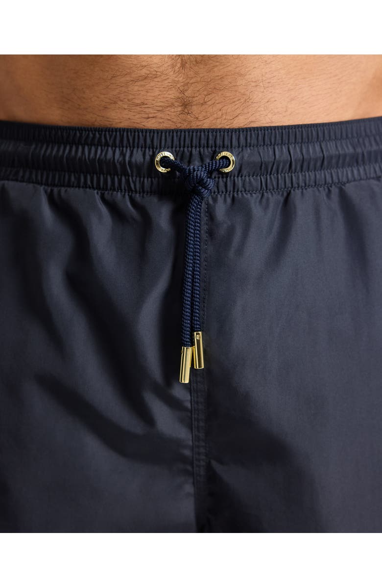 Orlebar Brown Mastiff Longest-Length Relaxed Fit Drawcord Swim Shorts, Alternate, color, Granite