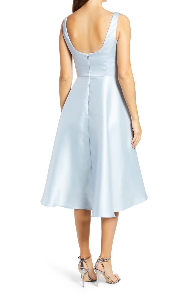 Alfred Sung High/Low Cocktail Dress, Alternate, color, Mist
