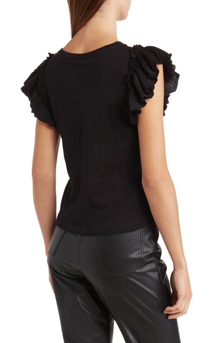 INDUSTRY REPUBLIC CLOTHING Double Flutter Sleeve T-Shirt, Alternate, color, 