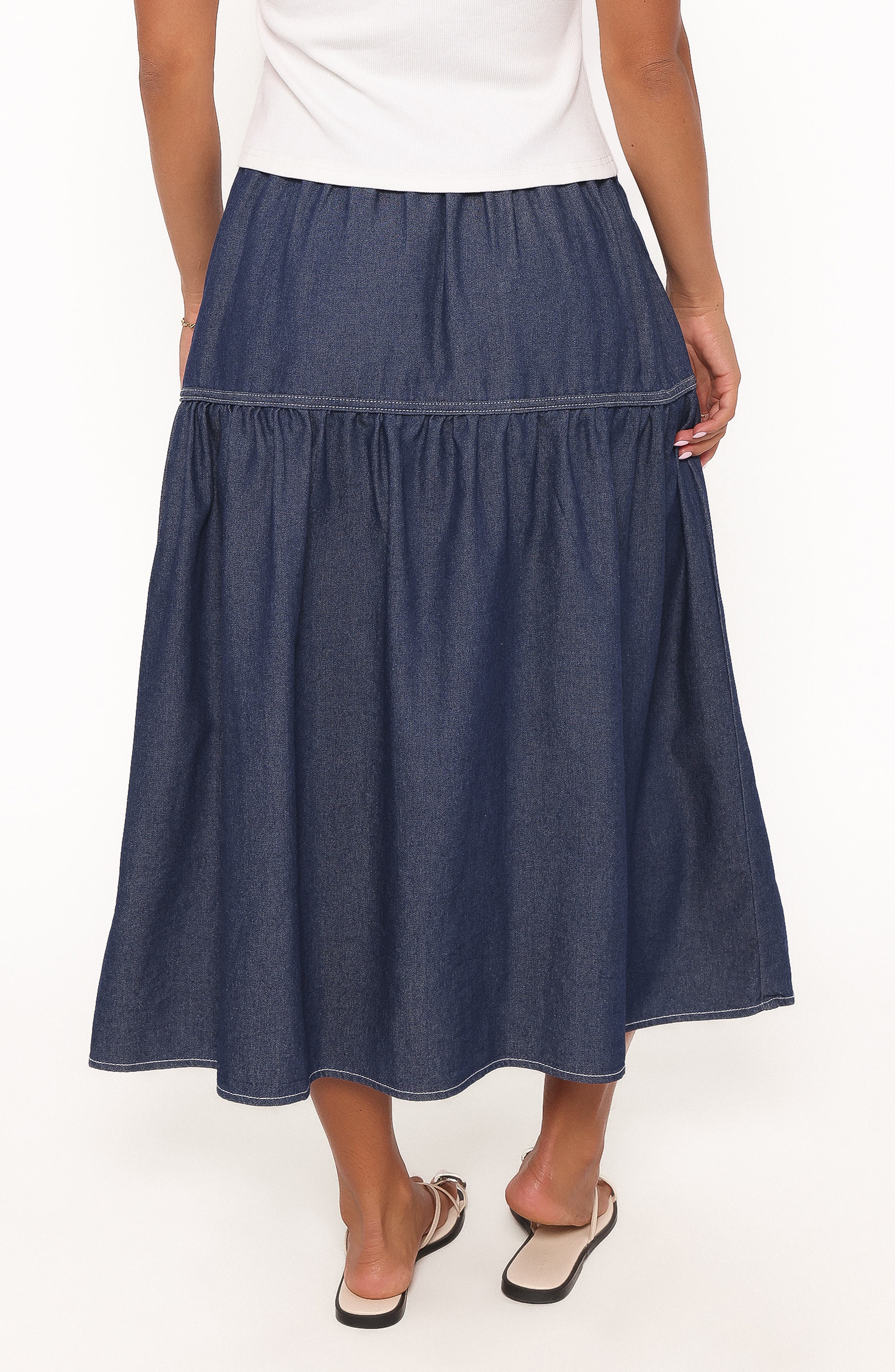 Meadow Denim Midi Skirt - image 2
