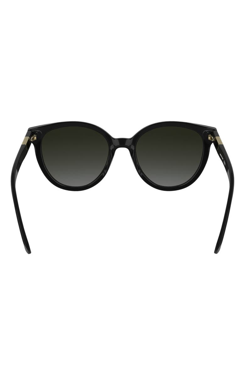 Longchamp Le Pliage 52mm Gradient Round Sunglasses, Alternate, color, Black
