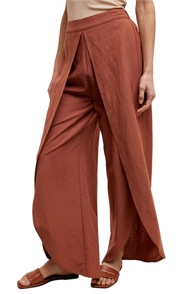 WISHLIST Tulip Leg Pants, Alternate, color, Rust