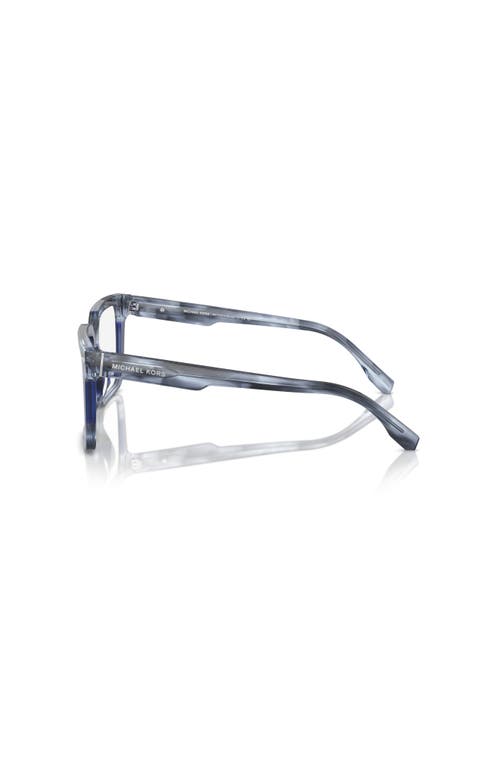 Michael Kors 54mm Square Optical Glasses In Blue