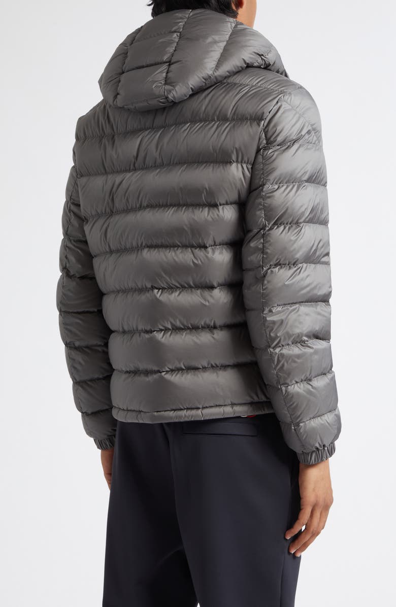 Moncler Verith Hooded Down Jacket, Alternate, color, Pewter