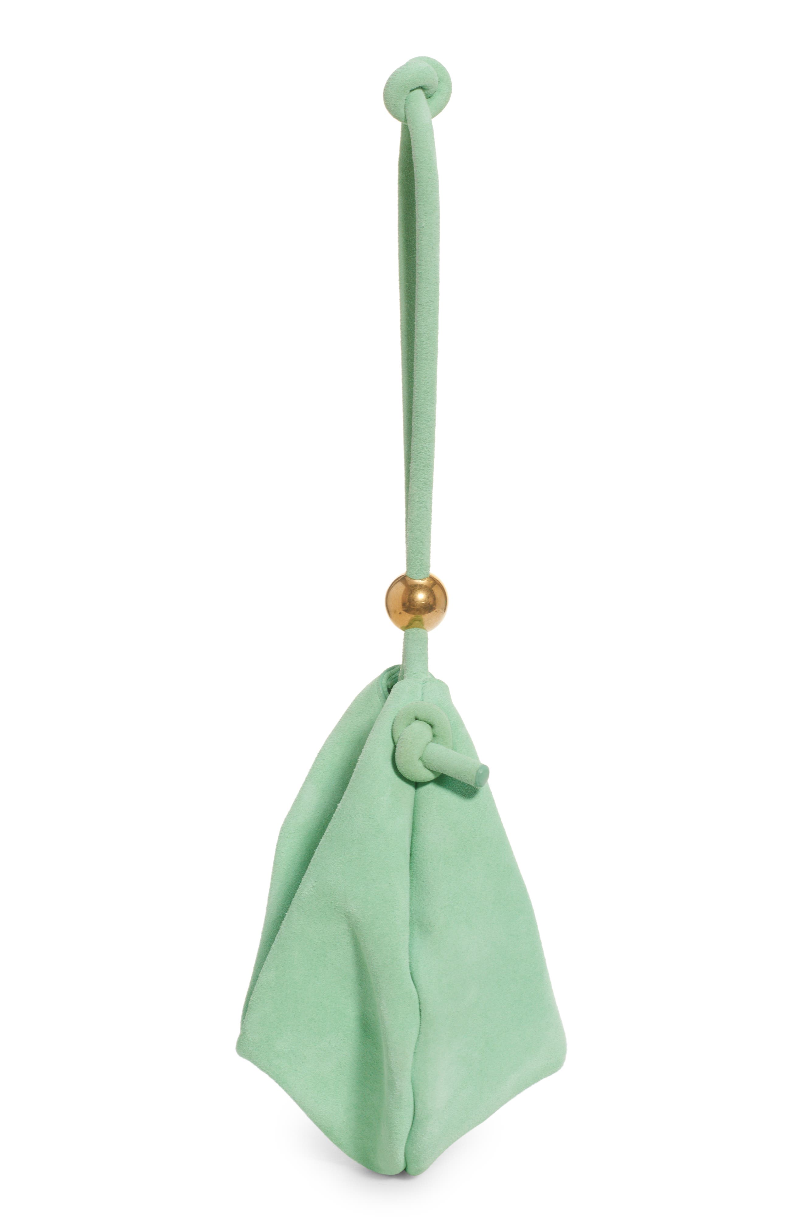 Bottega Veneta Half Moon Suede Top Handle Bag, Alternate, color, 