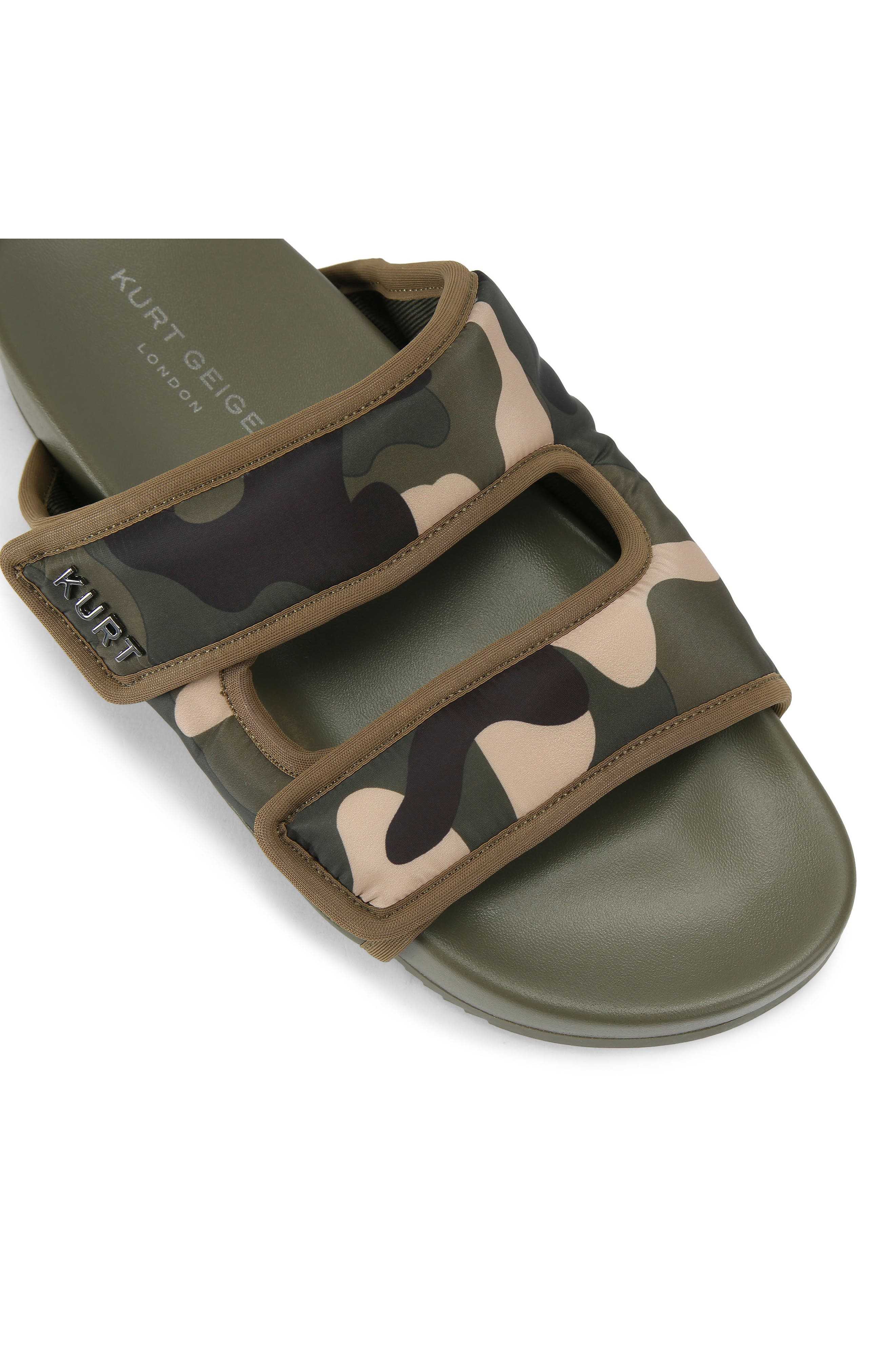 Kurt Geiger London Puff Slide Sandal, Alternate, color, Dark Green