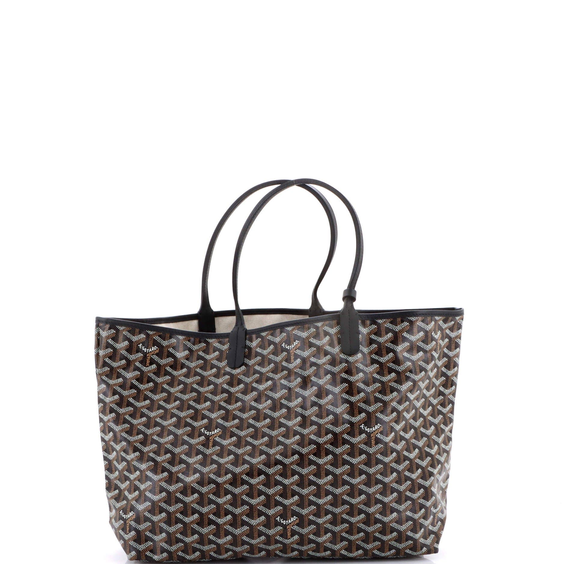 Pre-Owned Goyard Saint Louis Tote Coated Canvas PM, Alternate, color, Black