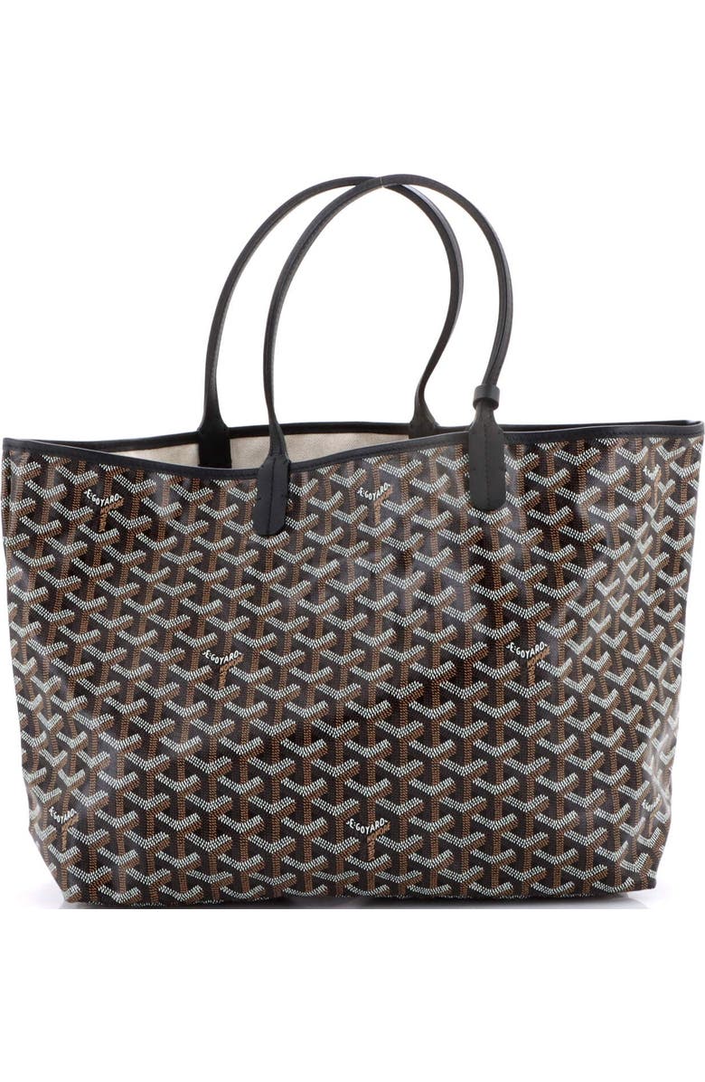 Pre-Owned Goyard Saint Louis Tote Coated Canvas PM, Alternate, color, Black