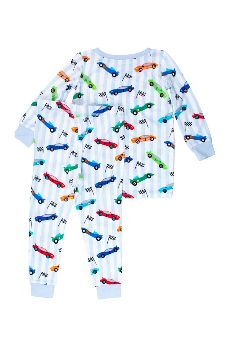 SoftSnooze Boys Long Sleeve Pajama Set, Alternate, color, Let's Roll