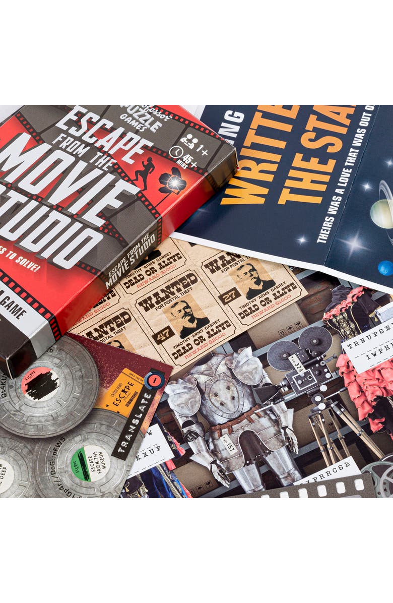 Professor Puzzle Escape From The Movie Studio, 12 Puzzles, Alternate, color,