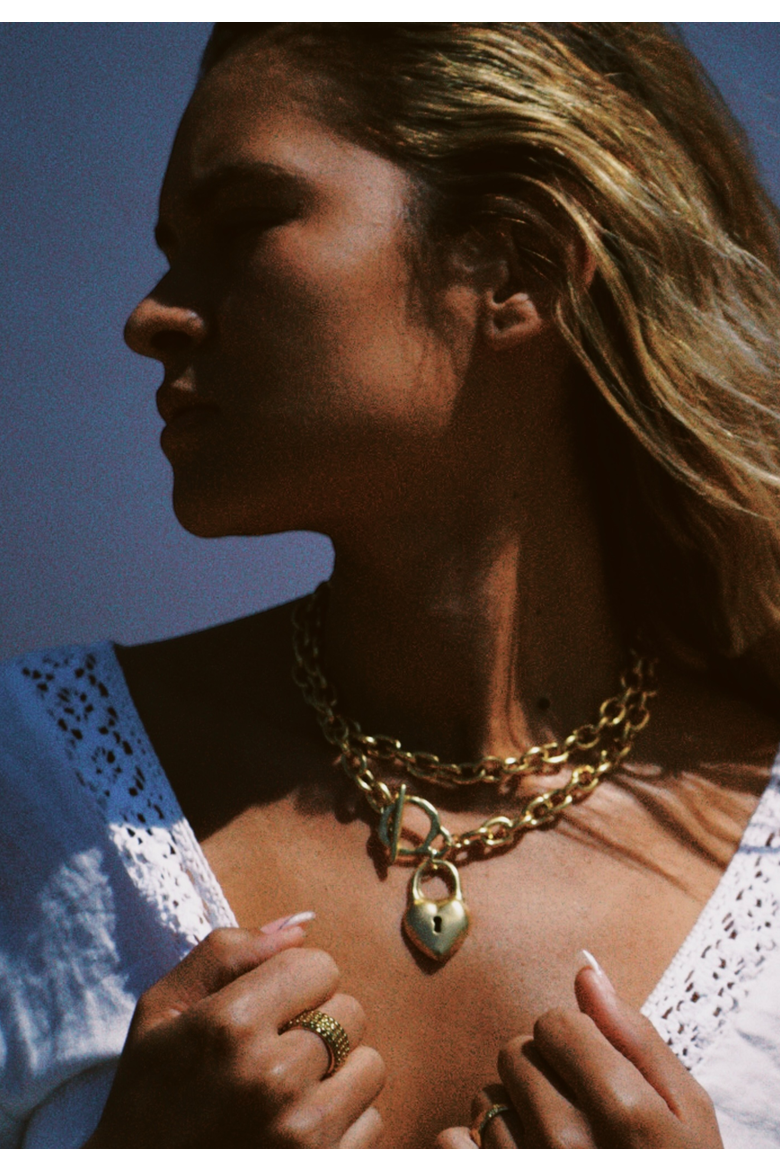 Amalia Necklace, Alternate, color, Gold