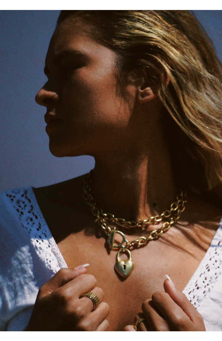 sccollection Amalia Necklace, Alternate, color, Gold