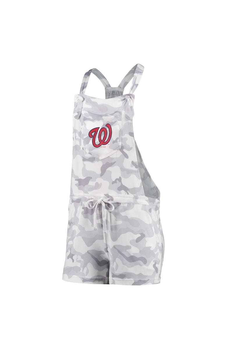 CONCEPTS SPORT Women's Concepts Sport Gray Washington Nationals Camo Romper Overalls, Alternate, color, 