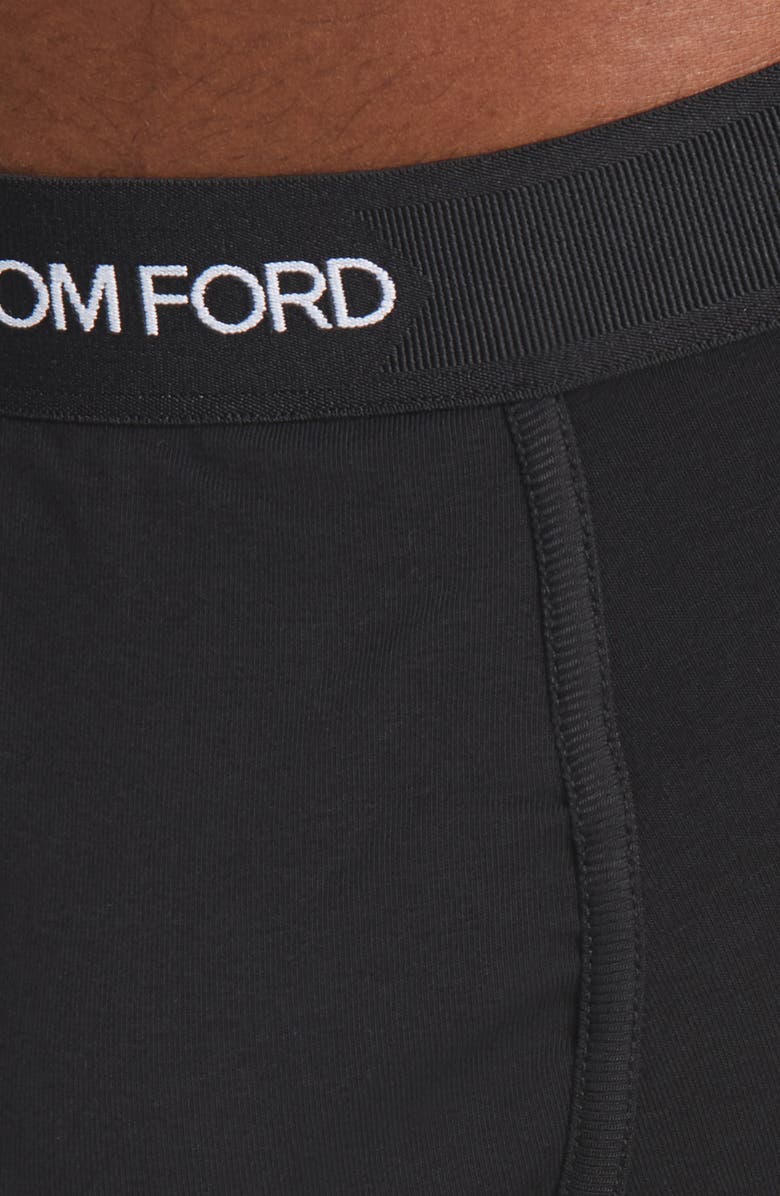 TOM FORD 2-Pack Cotton Jersey Boxer Briefs, Alternate, color, Black