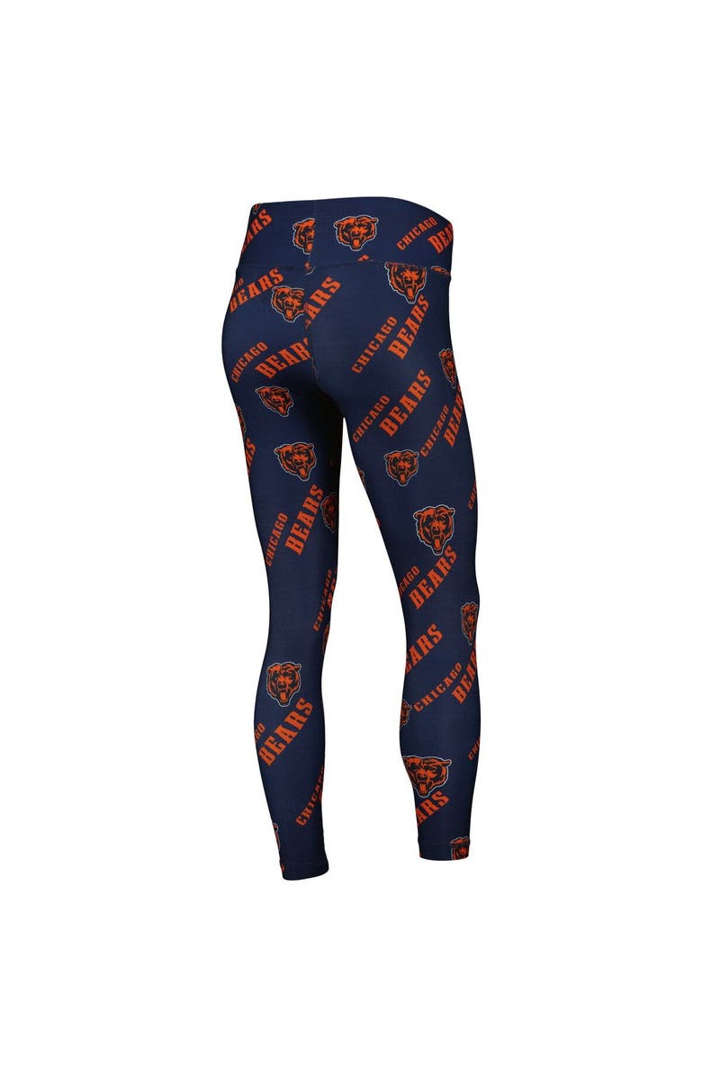 CONCEPTS SPORT Women's Concepts Sport Navy Chicago Bears Breakthrough Allover Print Lounge Leggings, Alternate, color, Navy